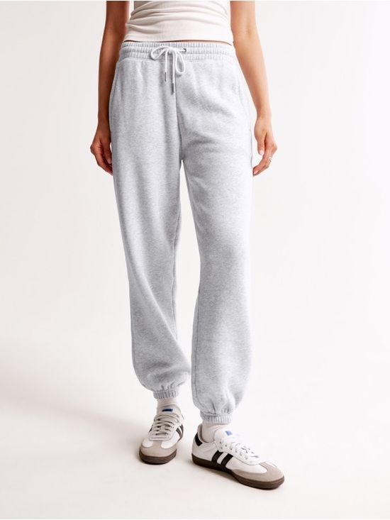 Abercrombie & Fitch Pants - Abercrombie & Fitch Sunday Sweatpant Fleece Joggers Light Grey